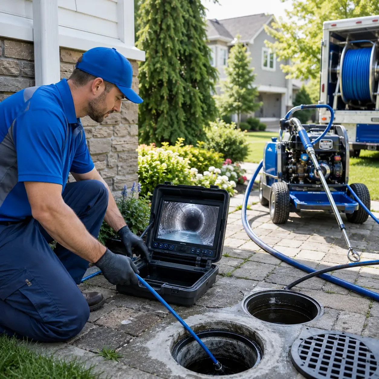 Outdoor drain cleaning professionals serving Hillsdale, IN