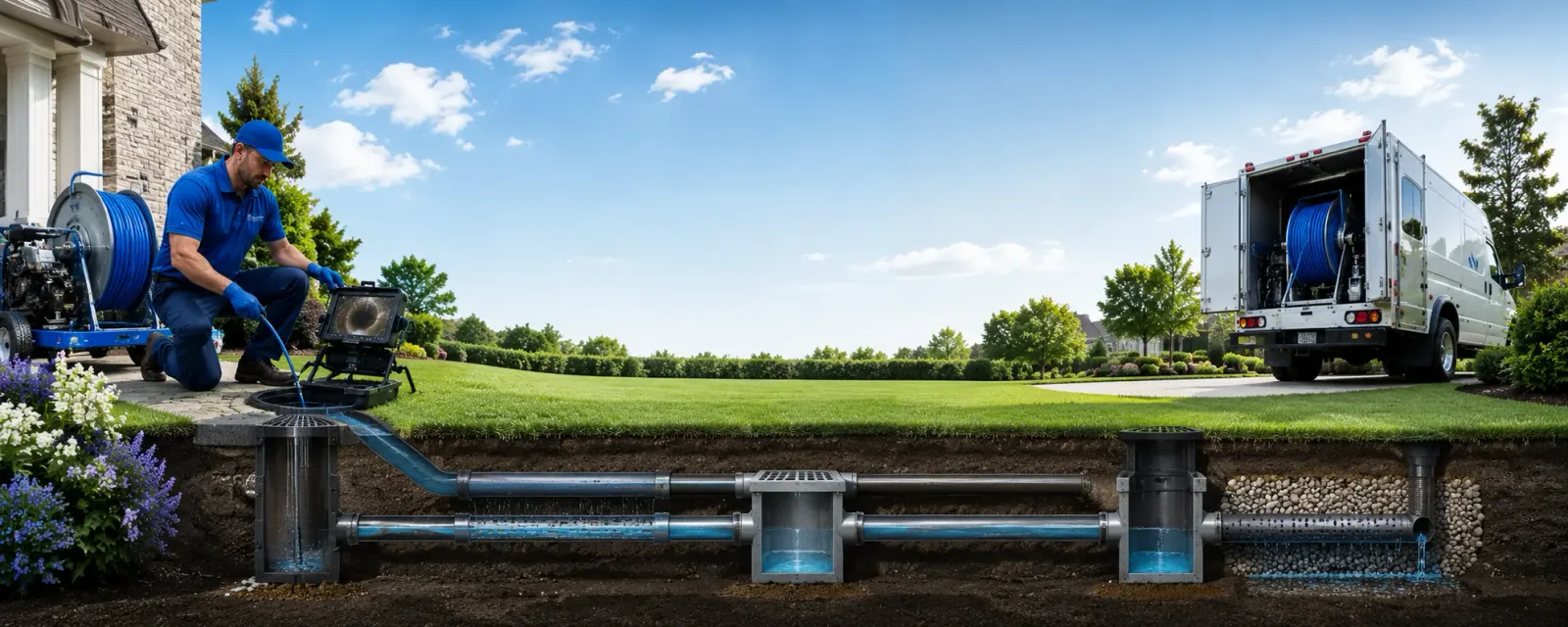 Outdoor drain cleaning information for Hillsdale, IN
